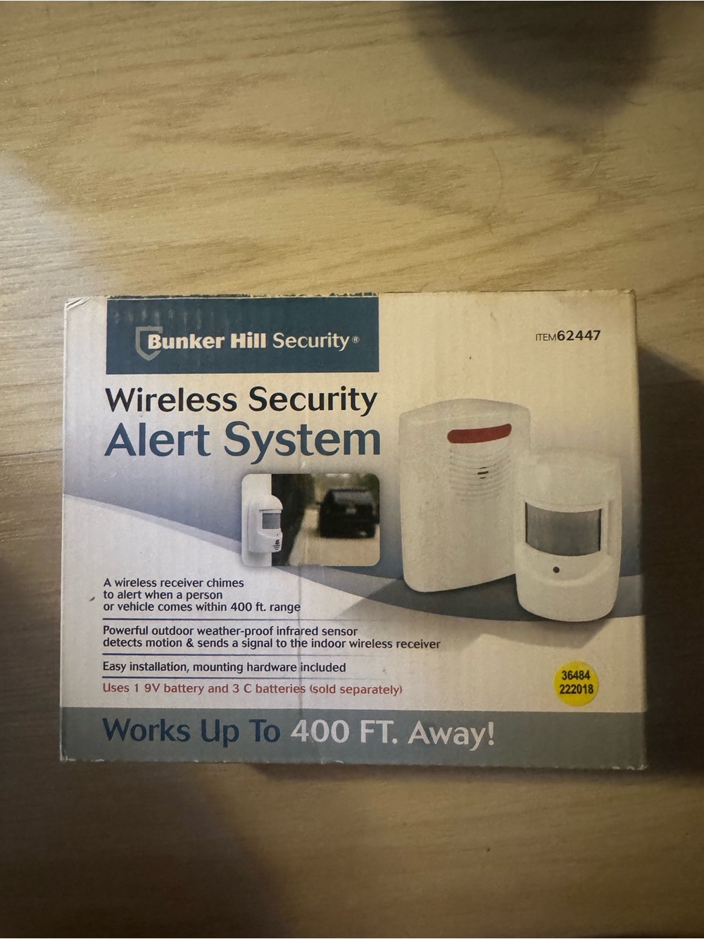 Wireless Security Alert System - White